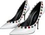 Dolce & Gabbana Witte Kristal Leren Hoge Hakken Pumps White Dames - Thumbnail 9