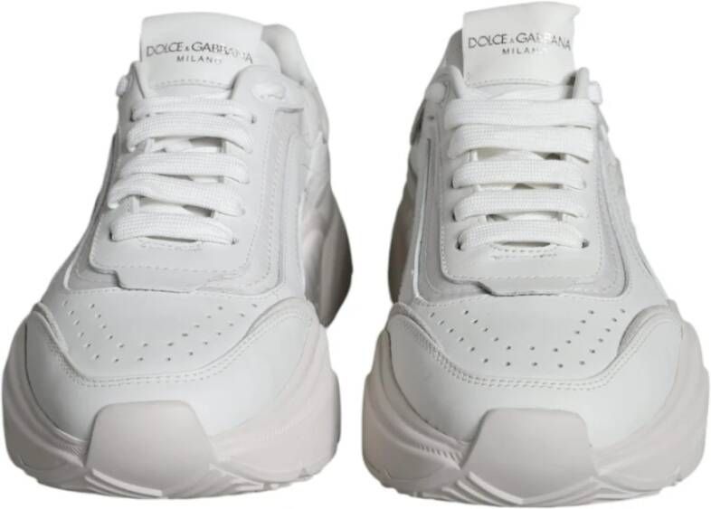 Dolce & Gabbana Witte lage sneakers met logo White Dames