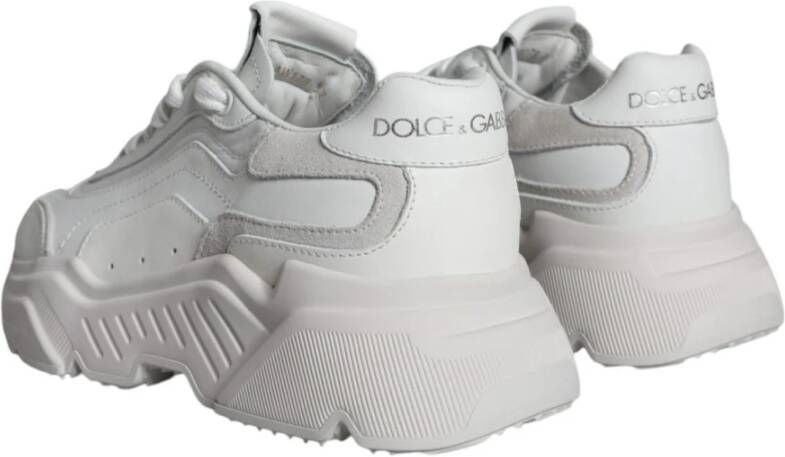 Dolce & Gabbana Witte lage sneakers met logo White Dames