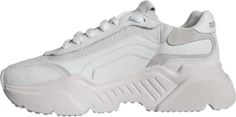 Dolce & Gabbana Witte lage sneakers met logo White Dames