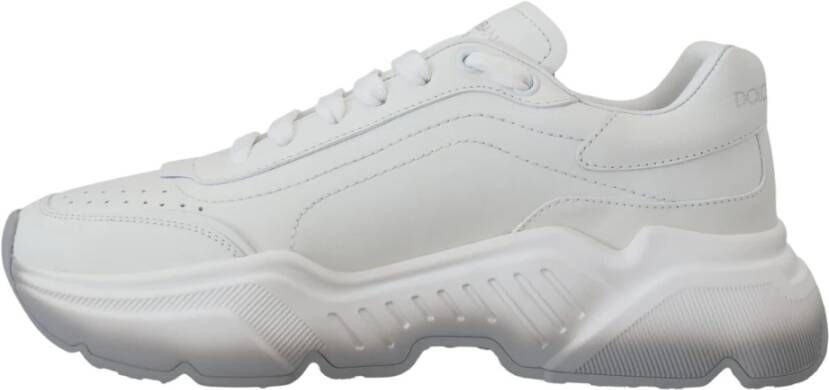 Dolce & Gabbana Witte Leren Daymaster Sneakers White Dames