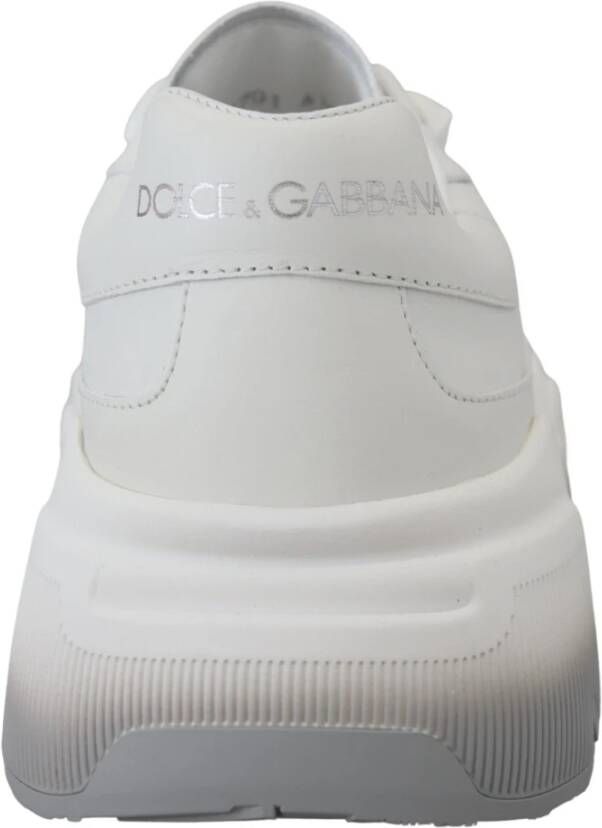 Dolce & Gabbana Witte Leren Daymaster Sneakers White Dames