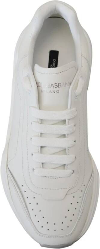 Dolce & Gabbana Witte Leren Daymaster Sneakers White Dames