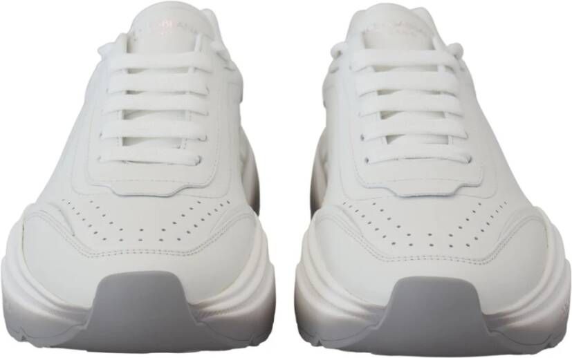 Dolce & Gabbana Witte Leren Daymaster Sneakers White Dames