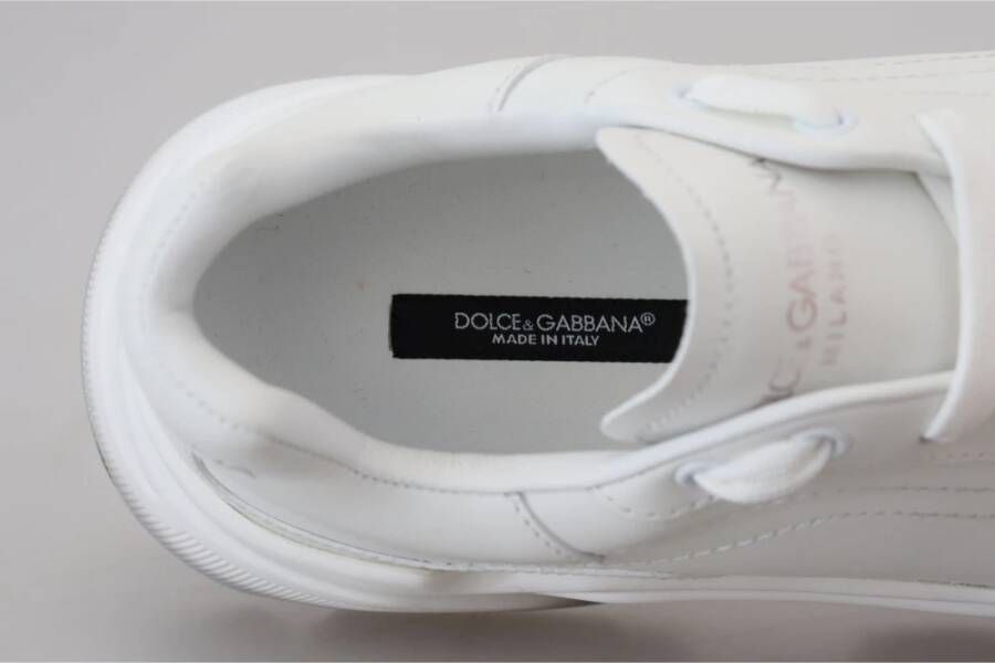 Dolce & Gabbana Witte Leren Daymaster Sneakers White Dames