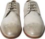 Dolce & Gabbana Witte Leren Derby Schoenen Multicolor Heren - Thumbnail 3