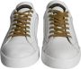 Dolce & Gabbana Witte Leren Lage Sneakers Logo White Dames - Thumbnail 4