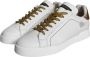 Dolce & Gabbana Witte Leren Lage Sneakers Logo White Dames - Thumbnail 5