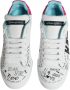 Dolce & Gabbana Witte leren lage sneakers met logo White Dames - Thumbnail 3