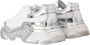 Dolce & Gabbana Wit Zilver Lage Top Sneakers Rubberen Zool White Heren - Thumbnail 10