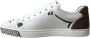 Dolce & Gabbana Witte leren sneakers met bruine accenten White Heren - Thumbnail 4