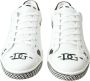 Dolce & Gabbana Witte leren sneakers met bruine accenten White Heren - Thumbnail 7