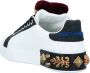 Dolce & Gabbana Witte Leren Sneakers met Hart Detail White Dames - Thumbnail 2