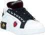 Dolce & Gabbana Witte Leren Sneakers met Hart Detail White Dames - Thumbnail 3