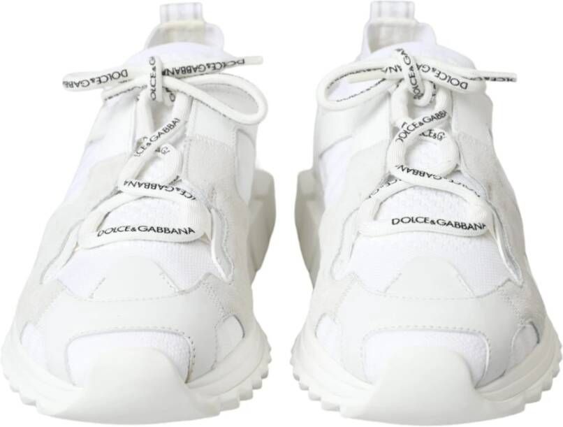 Dolce & Gabbana Witte Mesh Sorrento Trekking Sneakers Heren Schoenen White Heren