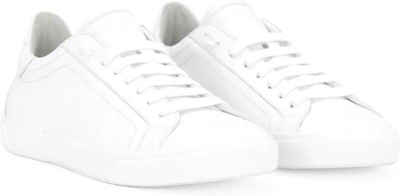 Dolce & Gabbana Witte Platte Schoenen Portofino Leggera White Heren