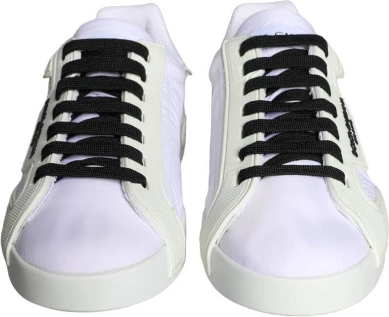 Dolce & Gabbana Witte Portofino Logo Lage Sneakers White Heren