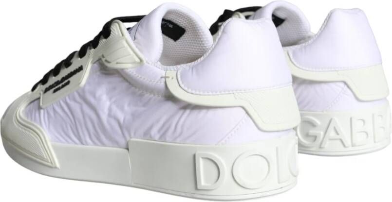 Dolce & Gabbana Witte Portofino Logo Lage Sneakers White Heren