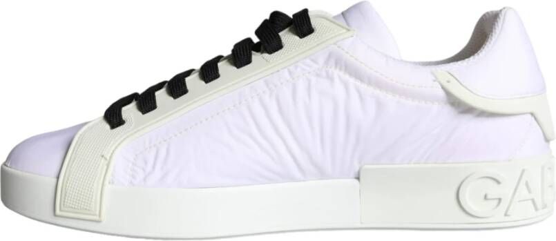 Dolce & Gabbana Witte Portofino Logo Lage Sneakers White Heren