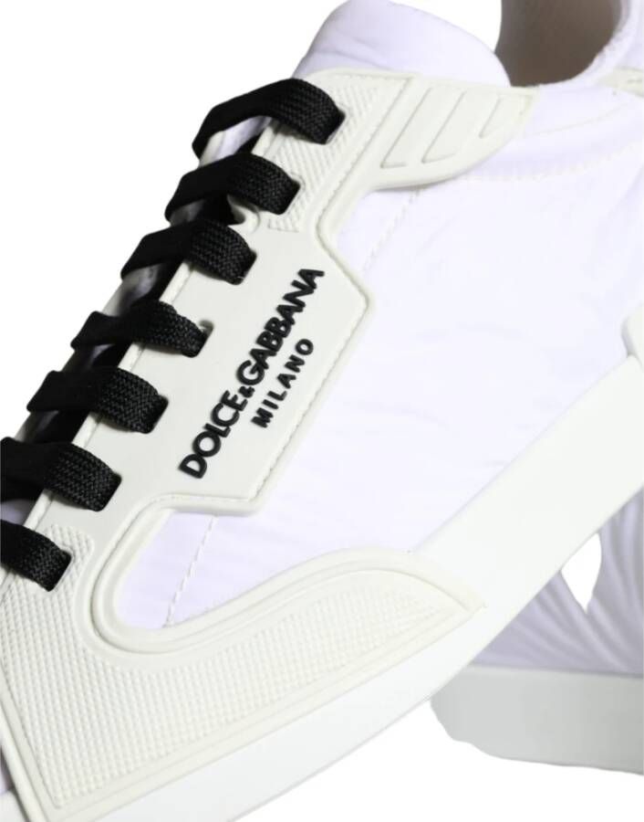 Dolce & Gabbana Witte Portofino Logo Lage Sneakers White Heren