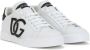 Dolce & Gabbana Witte Leren Sneakers met Versterkte Hiel en Rubberen Zool White Dames - Thumbnail 3