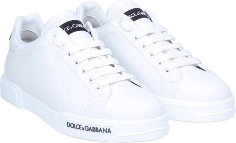 Dolce & Gabbana Witte Portofino Sneakers Luxe Comfort White Heren