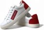 Dolce & Gabbana Witte Rode Leren Lage Sneakers Multicolor Dames - Thumbnail 8