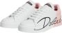 Dolce & Gabbana Witte Roze Portofino Lage Top Sneakers White Dames - Thumbnail 4