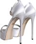 Dolce & Gabbana Witte Satijnen Enkelband Sandalen White Dames - Thumbnail 4