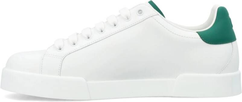 Dolce & Gabbana Witte Smaragd Sneakers Portofino Light Aw24 White Heren