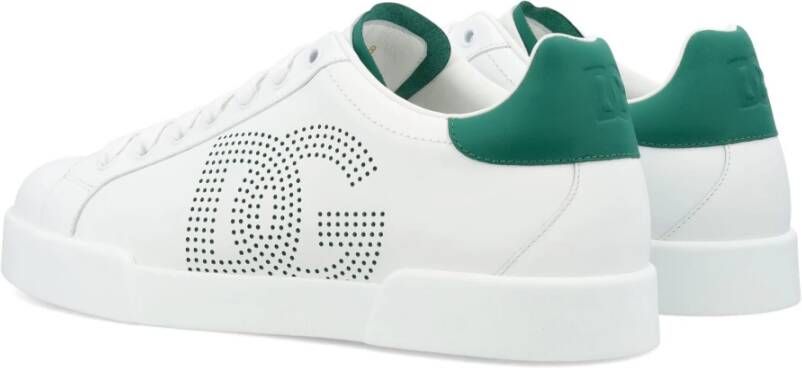 Dolce & Gabbana Witte Smaragd Sneakers Portofino Light Aw24 White Heren