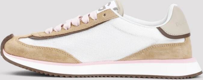 Dolce & Gabbana Witte Sneakers Mesh Logo Ontwerp Multicolor Dames