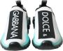 Dolce & Gabbana Logo Print Slip-On Sneakers met Rubberen Zool Multicolor - Thumbnail 2