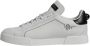 Dolce & Gabbana Witte Zwarte Leren Sneakers Rubberen Zool White Heren - Thumbnail 6