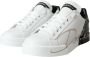 Dolce & Gabbana Witte Zwarte Portofino Lage Top Leren Sneakers White Dames - Thumbnail 3