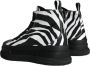 Dolce & Gabbana Zebra High Top Sneakers Black Heren - Thumbnail 4