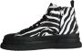 Dolce & Gabbana Zebra High Top Sneakers Black Heren - Thumbnail 5