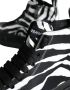 Dolce & Gabbana Zebra High Top Sneakers Black Heren - Thumbnail 7