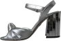 Dolce & Gabbana Zilver Lamsvacht Hakken Sandalen Schoenen Gray Dames - Thumbnail 5