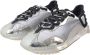 Dolce & Gabbana Zilver Zwart Nylon Lage Top Sneakers Gray Heren - Thumbnail 3