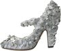 Dolce & Gabbana Zilveren Kristalversierde Mary Jane Pumps Gray Dames - Thumbnail 5