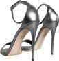 Dolce & Gabbana Zilveren Enkelband Hakken Sandalen Gray Dames - Thumbnail 4