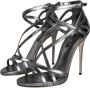 Dolce & Gabbana Zilveren Enkelband Hakken Sandalen Gray Dames - Thumbnail 3