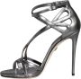 Dolce & Gabbana Zilveren Enkelband Hakken Sandalen Gray Dames - Thumbnail 5