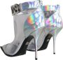 Dolce & Gabbana Zilveren Iridescent PVC Enkellaarzen met Gesp Gray Dames - Thumbnail 5