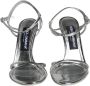 Dolce & Gabbana Zilveren Keira Leren Enkelband Sandalen Gray Dames - Thumbnail 2