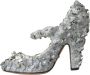 Dolce & Gabbana Zilveren Kristalversierde Mary Jane Pumps Gray Dames - Thumbnail 13