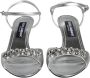 Dolce & Gabbana Zilveren Leren Enkelband Sandalen Gray Dames - Thumbnail 2