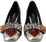 Dolce & Gabbana Zilveren Leren Hakken Pumps Schoenen Gray Dames - Thumbnail 2