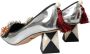 Dolce & Gabbana Zilveren Leren Hakken Pumps Schoenen Gray Dames - Thumbnail 4